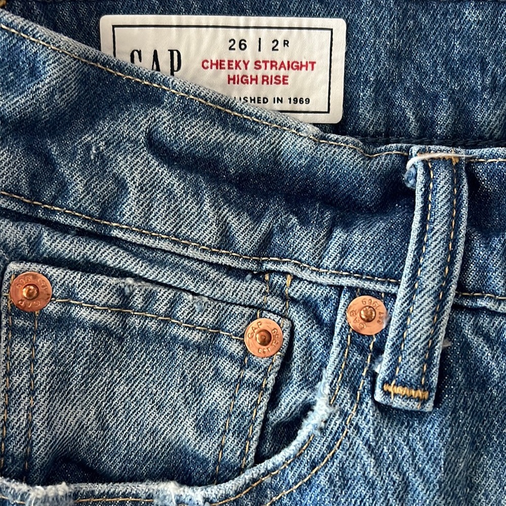 GAP High Rise Washed Out Jeans